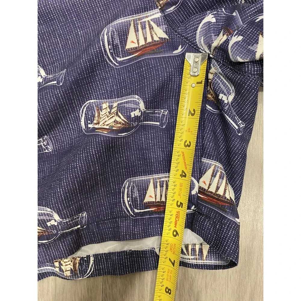 Tommy Bahama Relax Mens Swim Medium Shorts Trunks Ship in a Bottle Blue